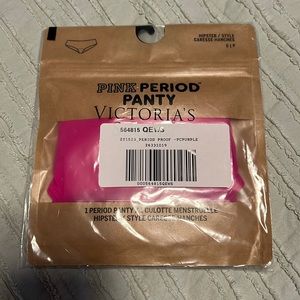 Victoria’s Secret PINK hipster period panty Size S NWT